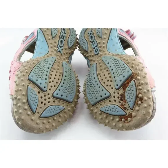 Geox Toddler Sz 10.5 Medium Pink Sandals Synthetic - Picture 6 of 6